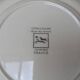Vintage Longchamp plate handmade with bird and flower decoration, 25.5cm.