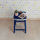 Tabouret vintage assise cerclée années 60/70
