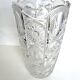 Carved crystal vase