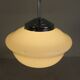 Art Deco pendant light with white glass shade, 1930s
