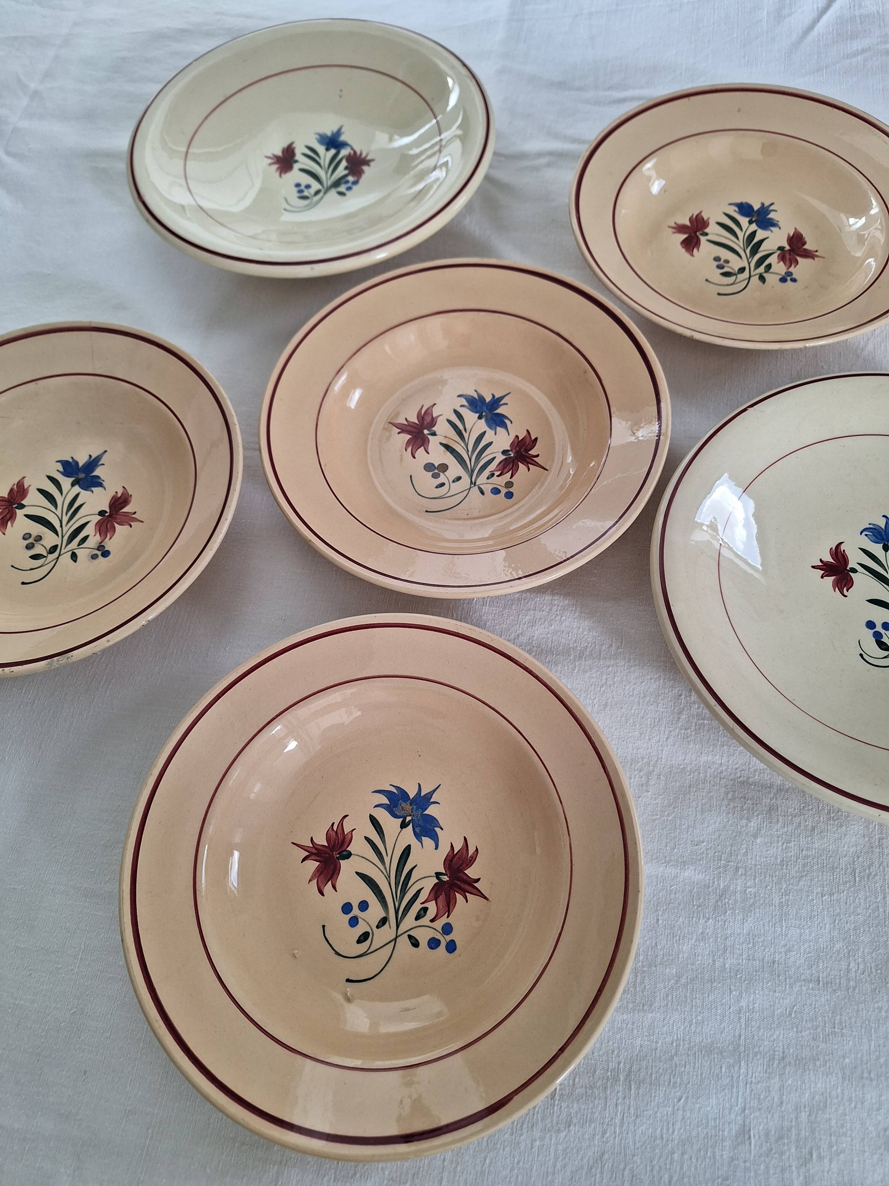 Vintage Luneville K&G plates