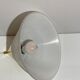 Brass and opal glass hanging space age lamp by Limburg Glashütte