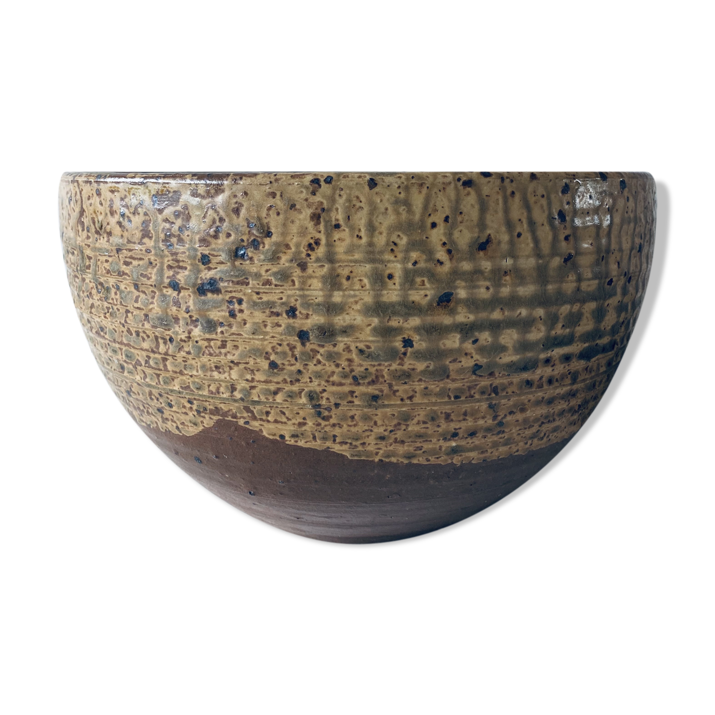 Signed sandstone bowl