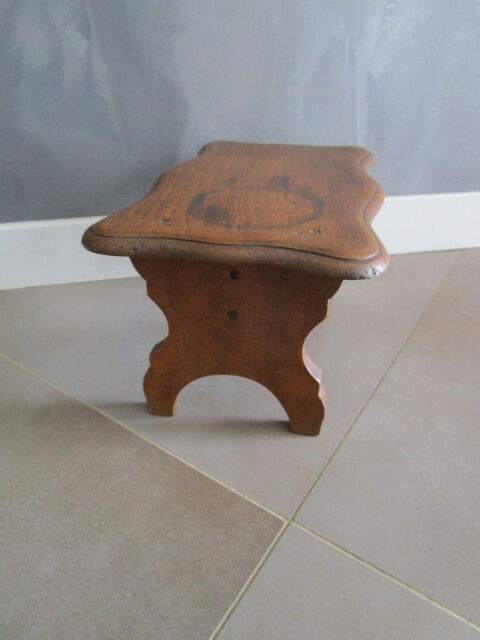 Old wooden footrest