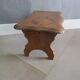 Old wooden footrest