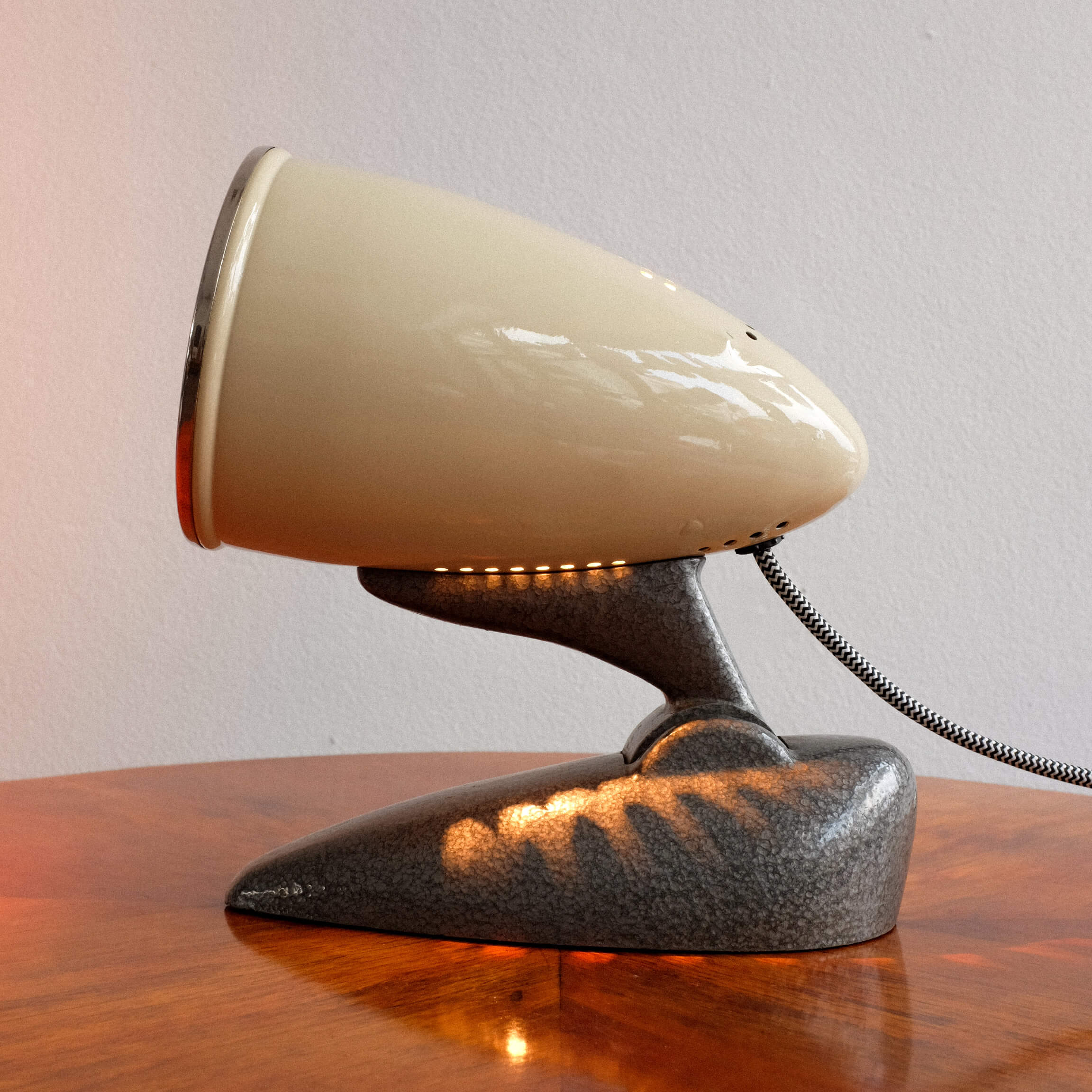 Industial czechoslovak prema table lamp, 1970s