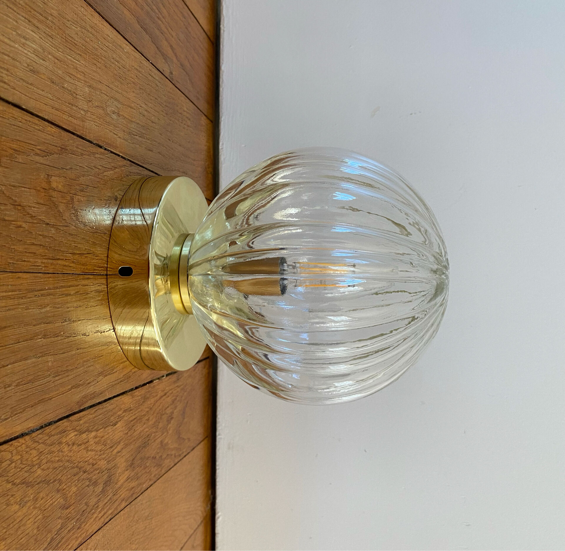 Vintage globe wall light or ceiling light