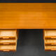 Mid-Century teak model 75 desk from Omann Jun, 1960s
