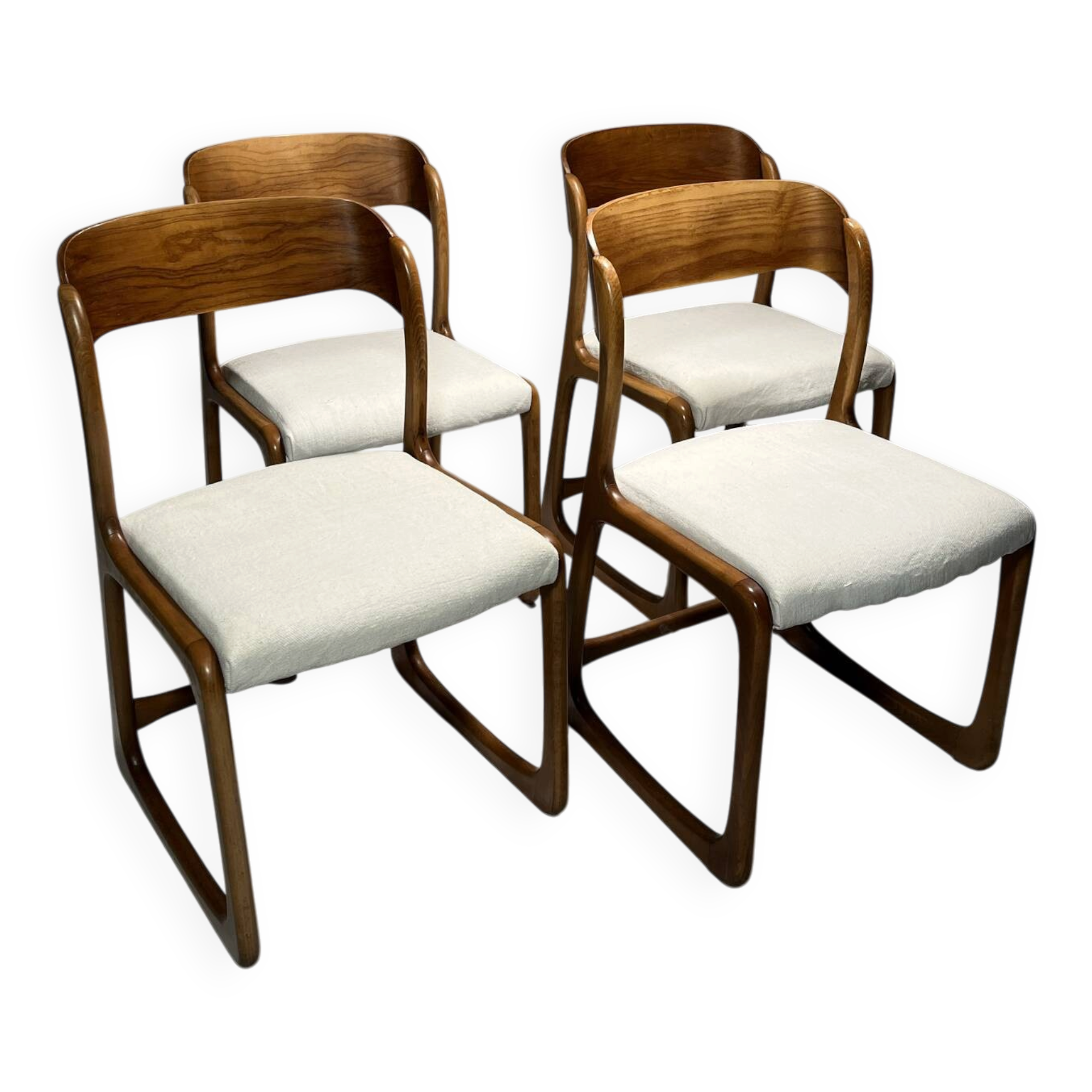 Chaises Bémol ou traîneau Baumann vintage