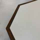 Vintage coffee table wenge hexagon 1960