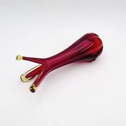 Murano Organic Vase Red Amber 28.5cm 1.1kg