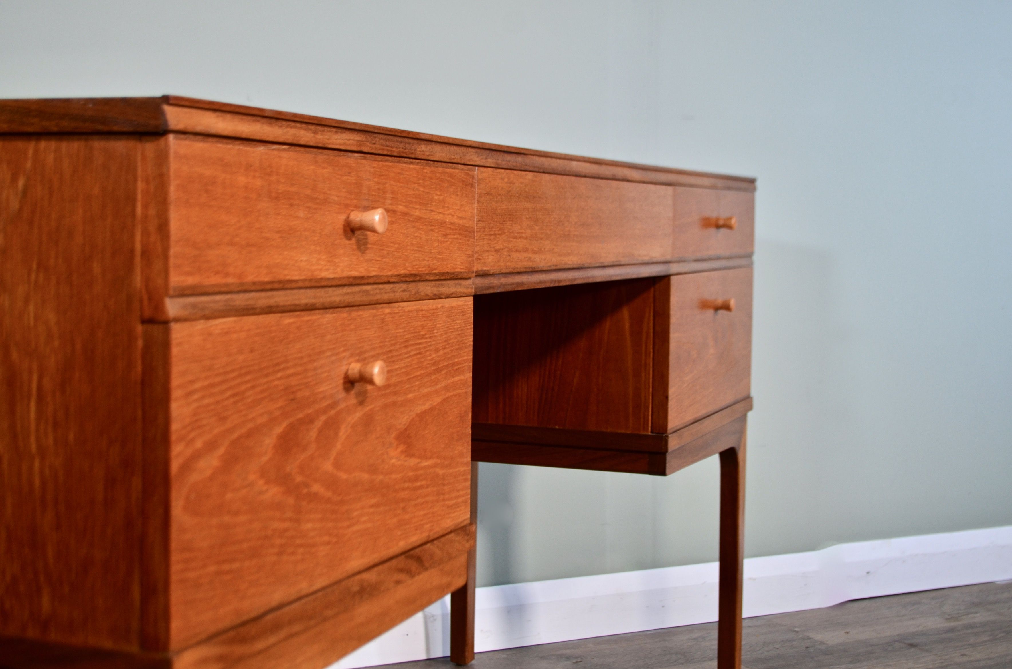 Midcentury Alfred Cox for Heals Desk / Dresser in Teak. Delivery. Modern / Danish Style.