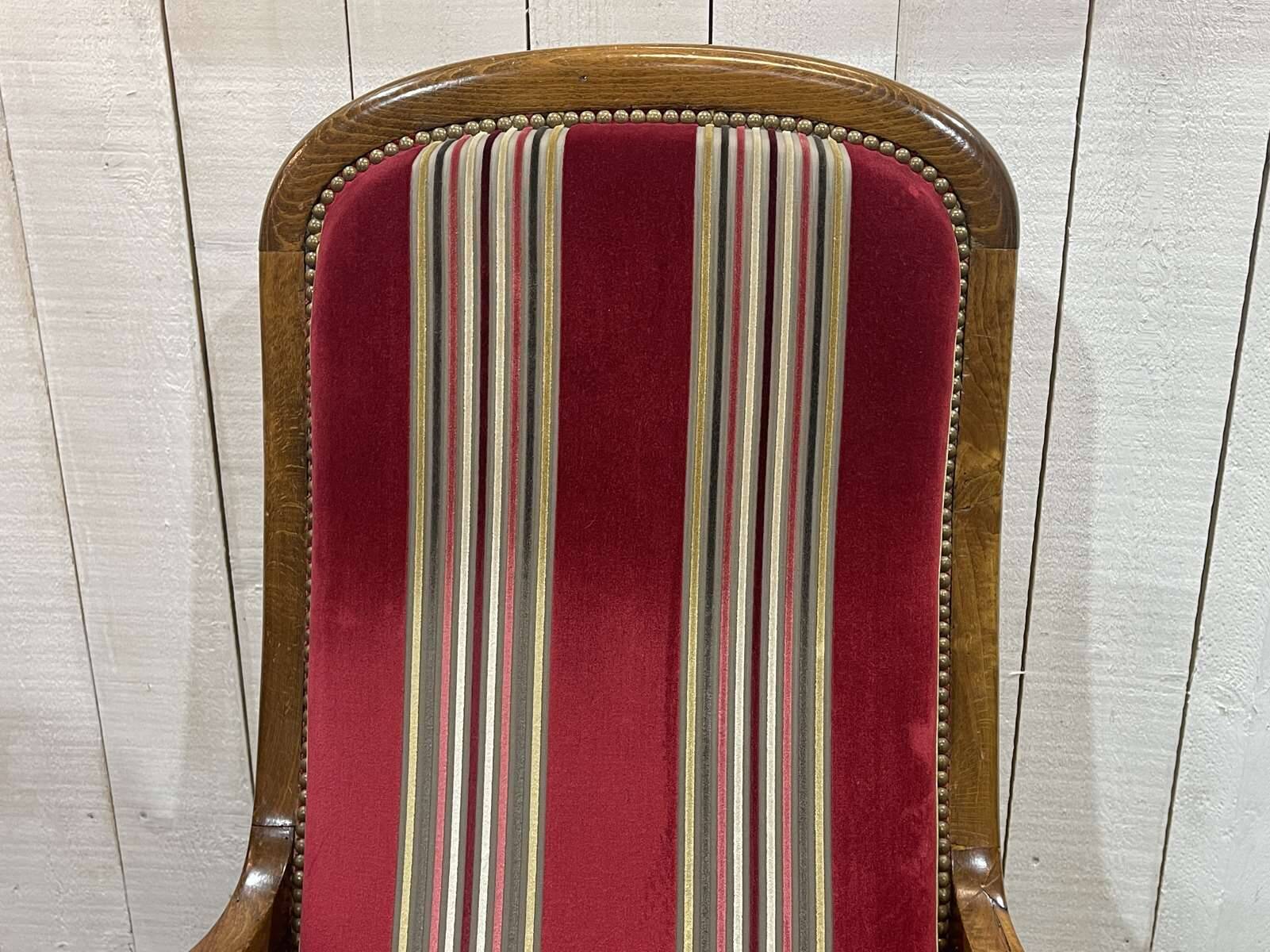 Late 19th century Voltaire armchair in beech