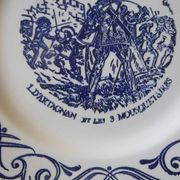 3 Yoplait advertising plates - The 3 musketeers