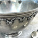 French pewter punch bowl set with 10 cups and ladle – grapevine Etain
