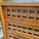 Vintage chest of drawers in wood and rattan