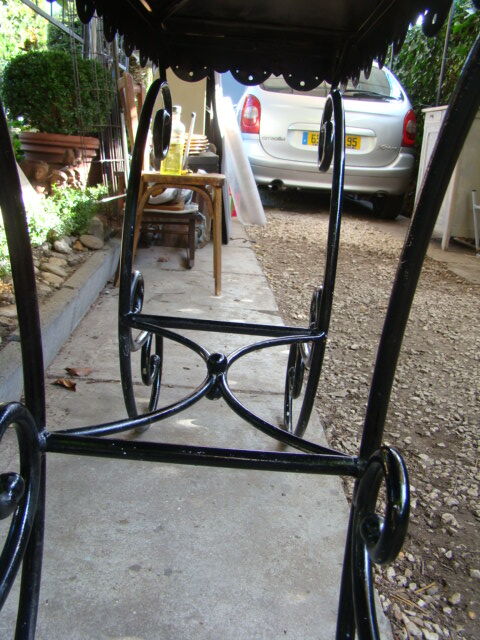 Old wrought iron console