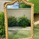 Gold fireplace mirror 184x120cm