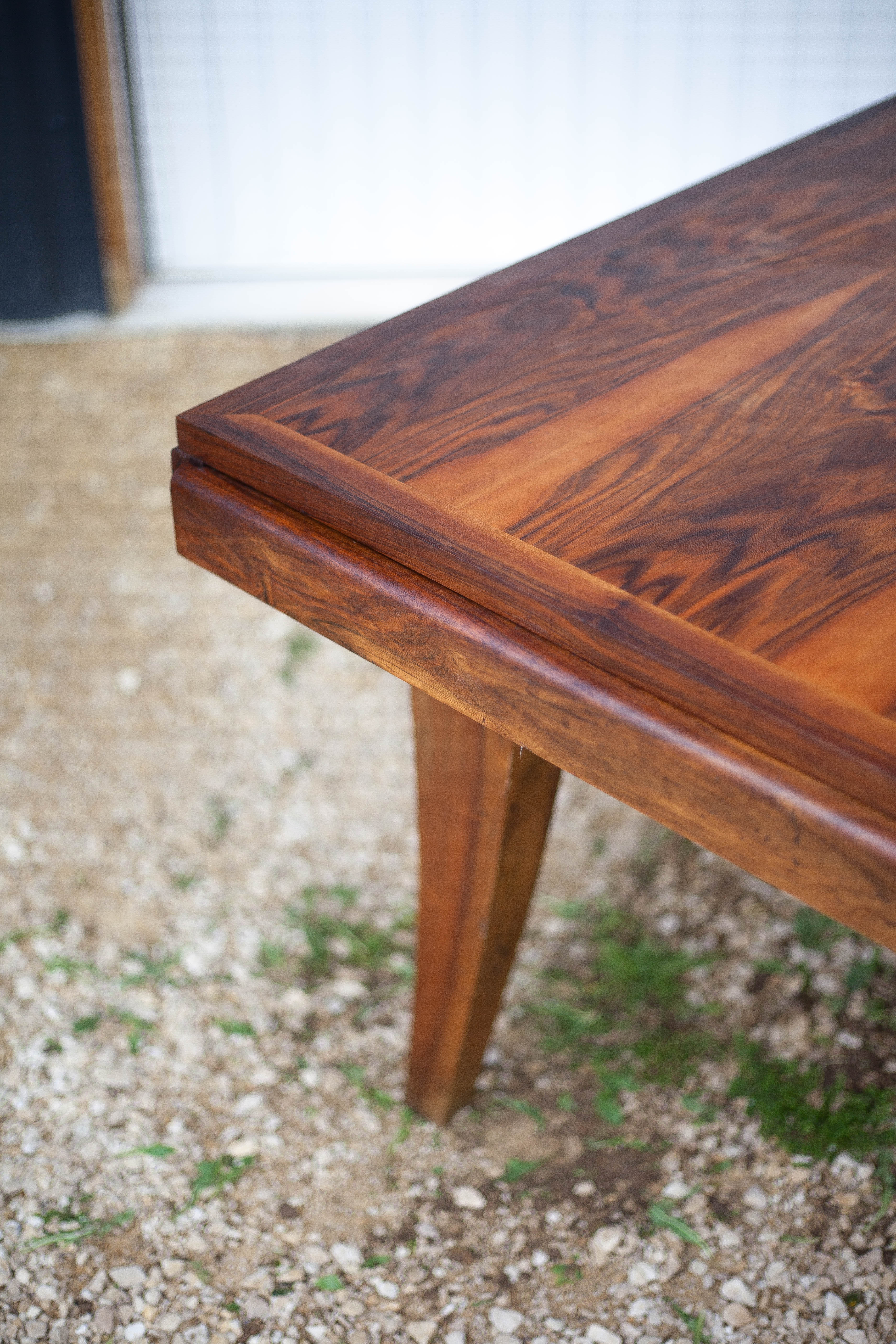 Art-Deco style wooden dining table
