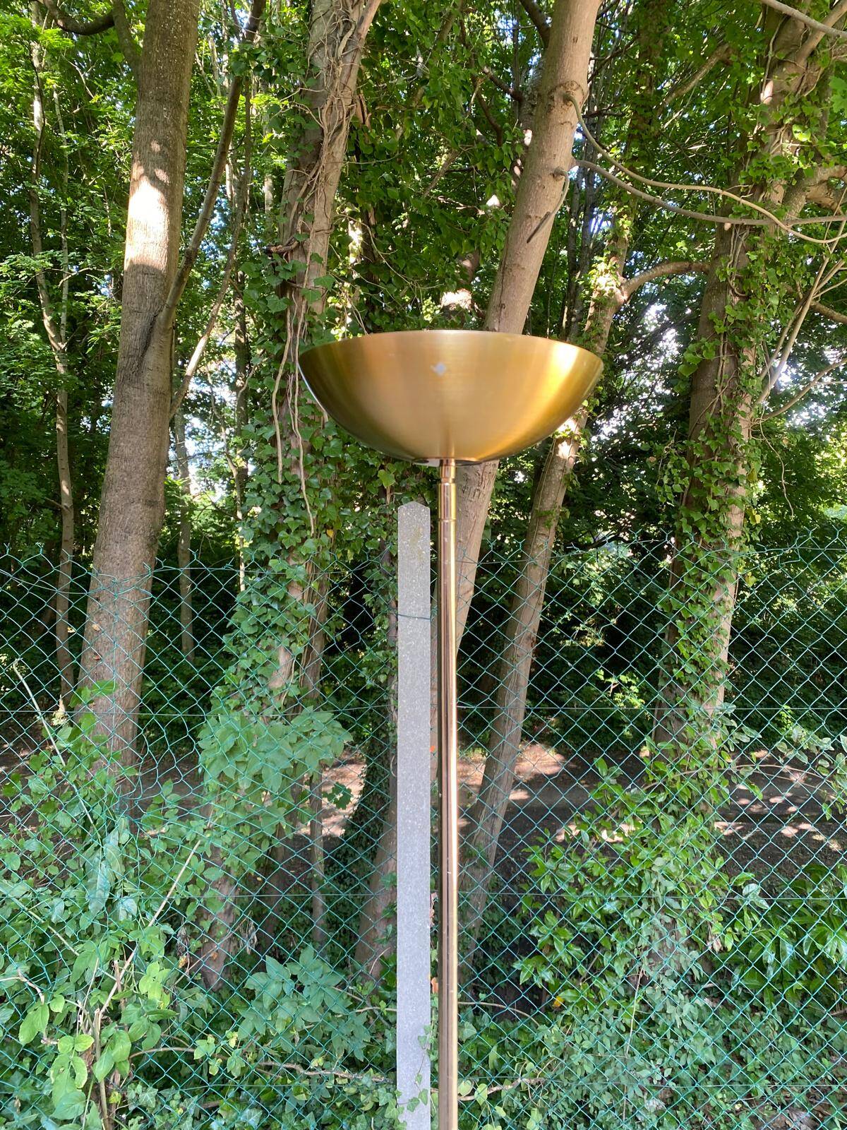 Vintage halogen floor lamp in gold SCE France