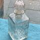 Whiskey carafe and ice bucket stamped crystal d'arques in vintage transparent glass