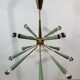 Vintage Sputnik chandelier or suspension in Stilnovo brass