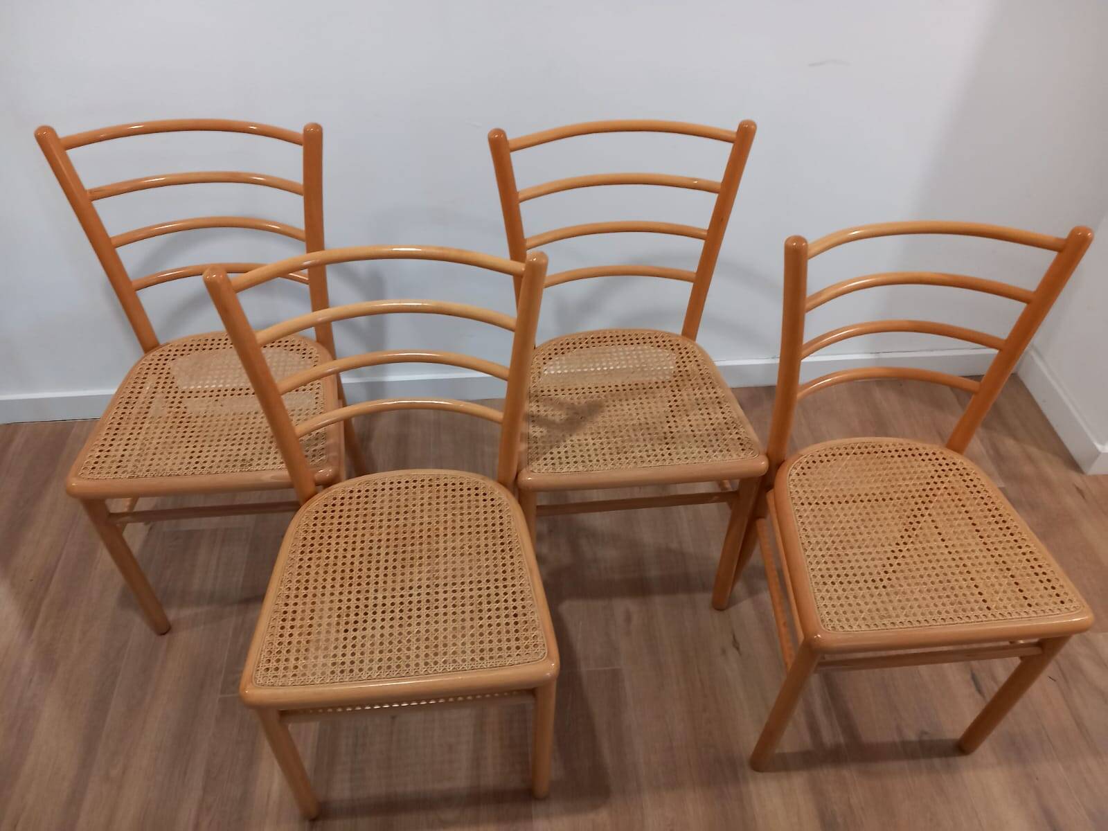 Danish 4 chairs 80s Denmark