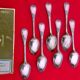 Christofle modèle marly - 7 cuilleres à dessert- entremet