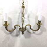 Bronze chandelier with 2 lights