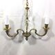 Bronze chandelier with 2 lights