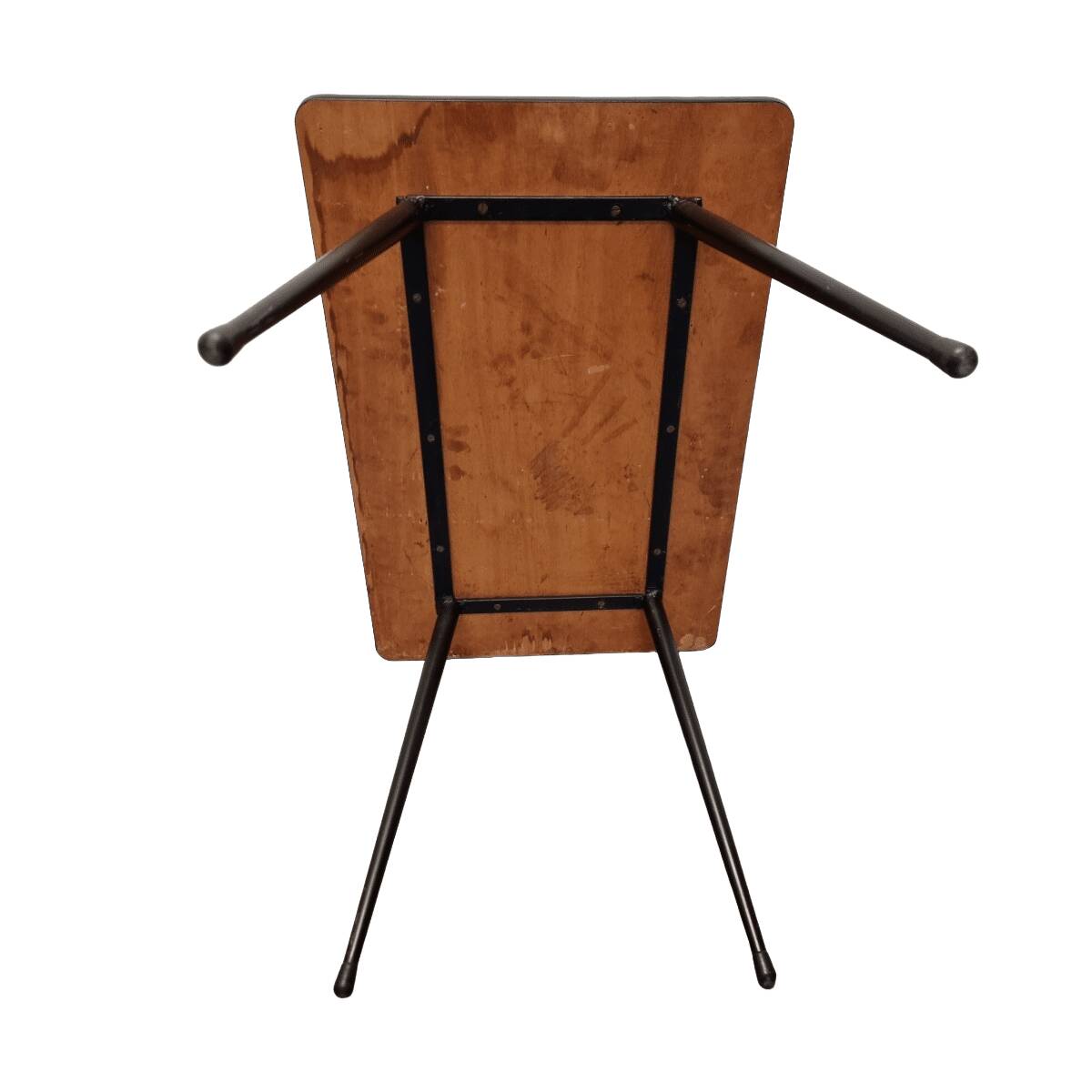 Formica side table with floral top