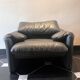 Vico magistretti, Maralunga for Cassina, in Leather with Footrest