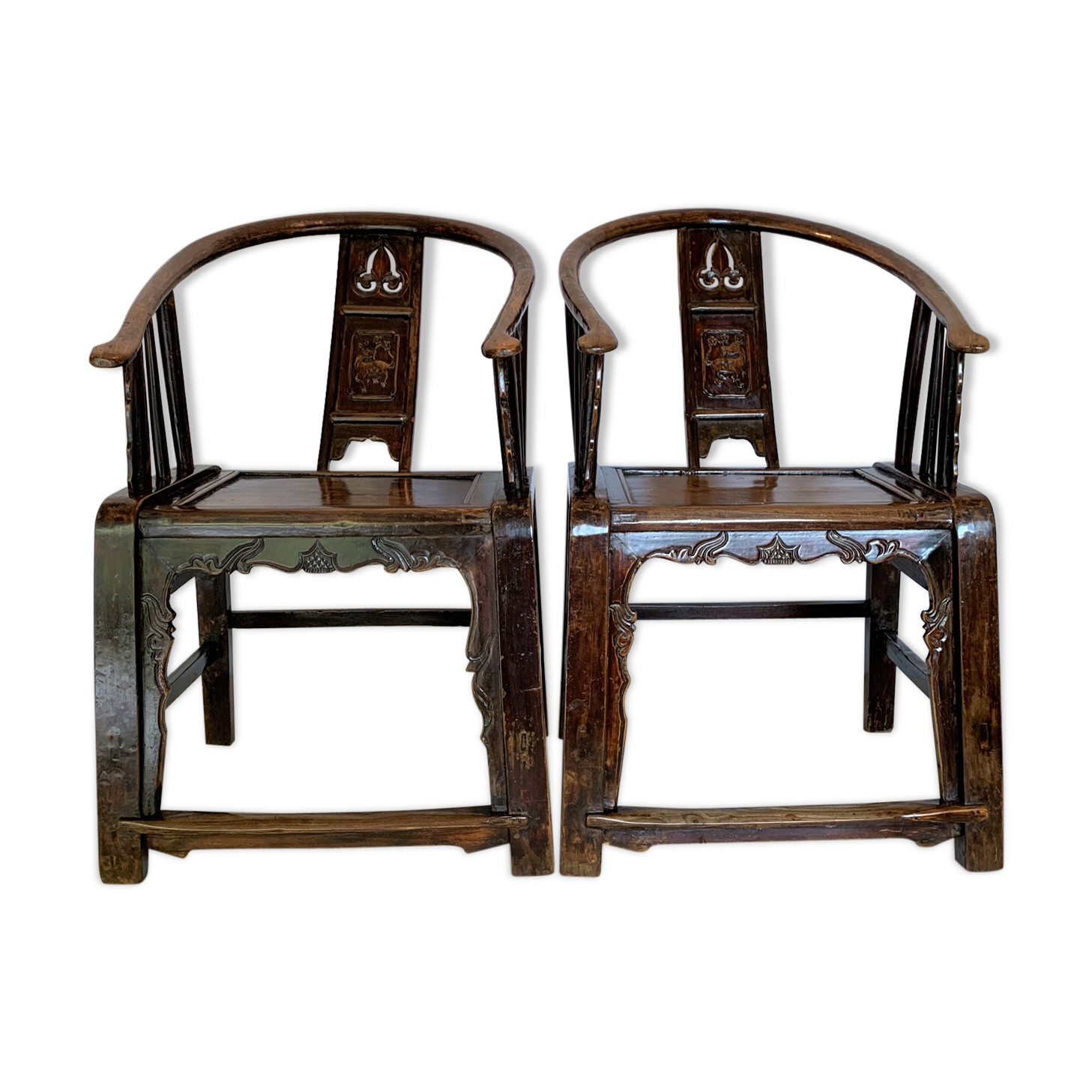 Paire de fauteuils chinois
