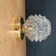 Vintage globe wall lamp, ceiling lamp in molded glass