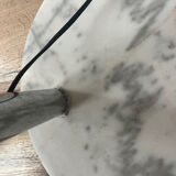 Arc floor lamp design with marble base BHV – contemporary style