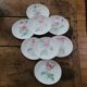 8 oval plates Salins – 1970s – Botanical roses