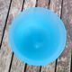 Blue opaline chalice vase