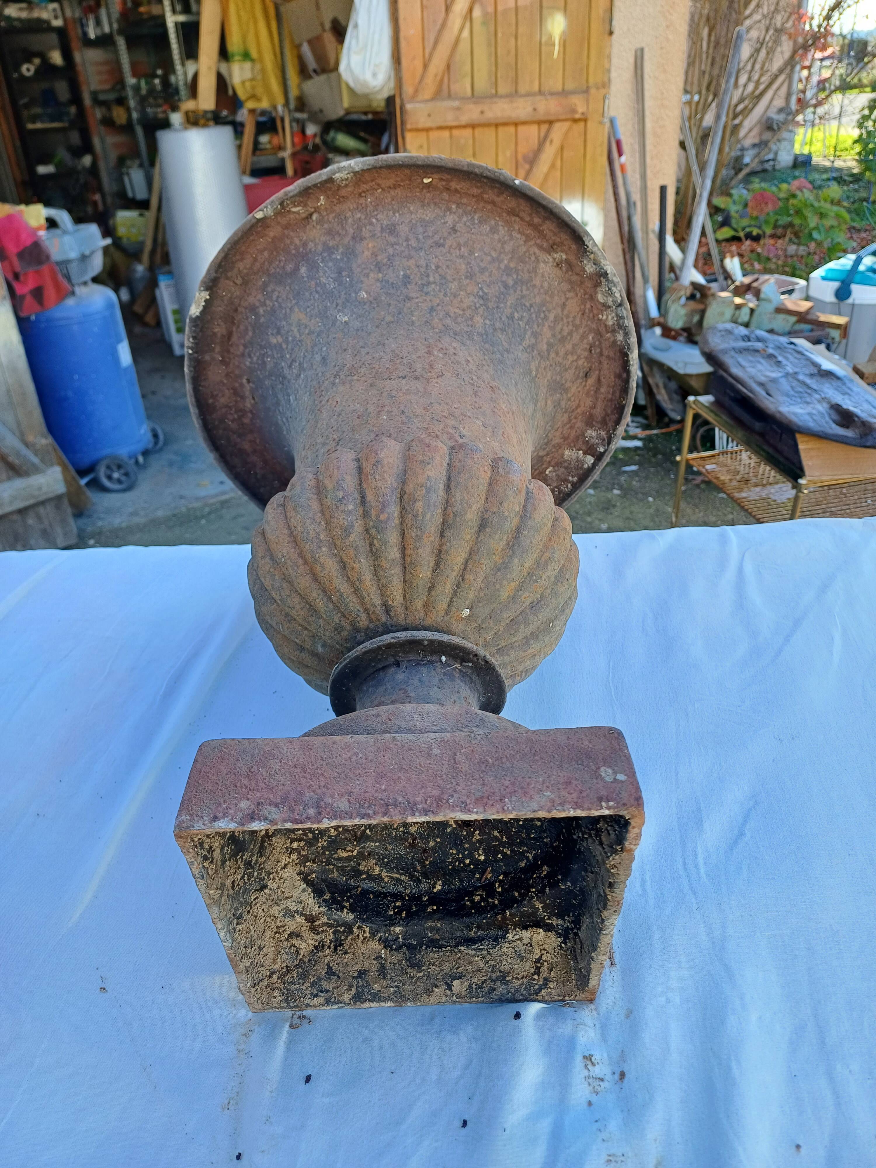 Paire de Vases Médicis Fonte 19 ème