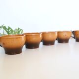 Tasses en grès x5 grès France