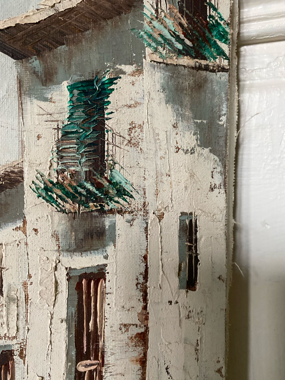Peinture sur toile village d’Espagne