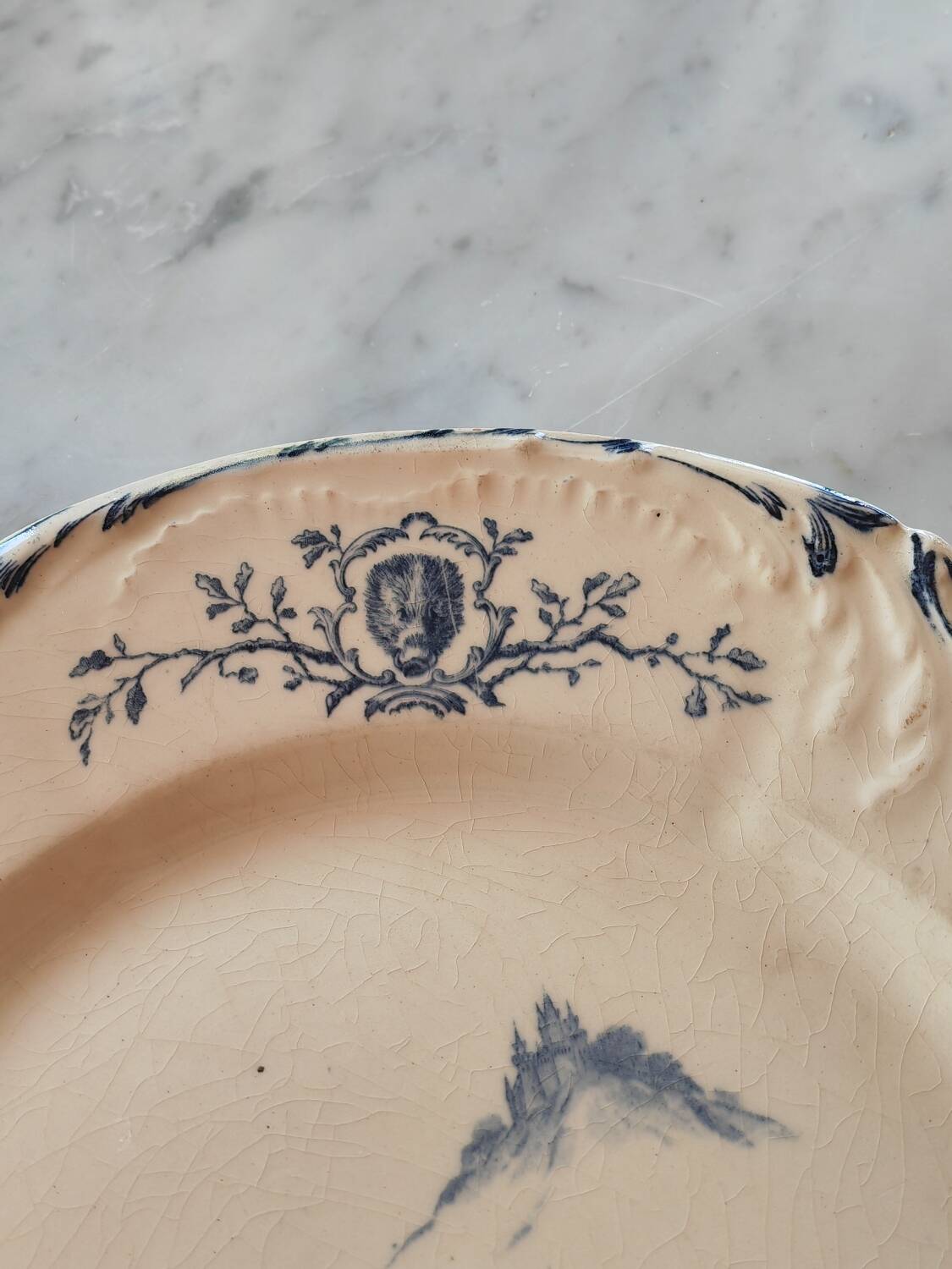 Gien plate, 19th century