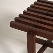 Slat bench in fine wood, 1970s