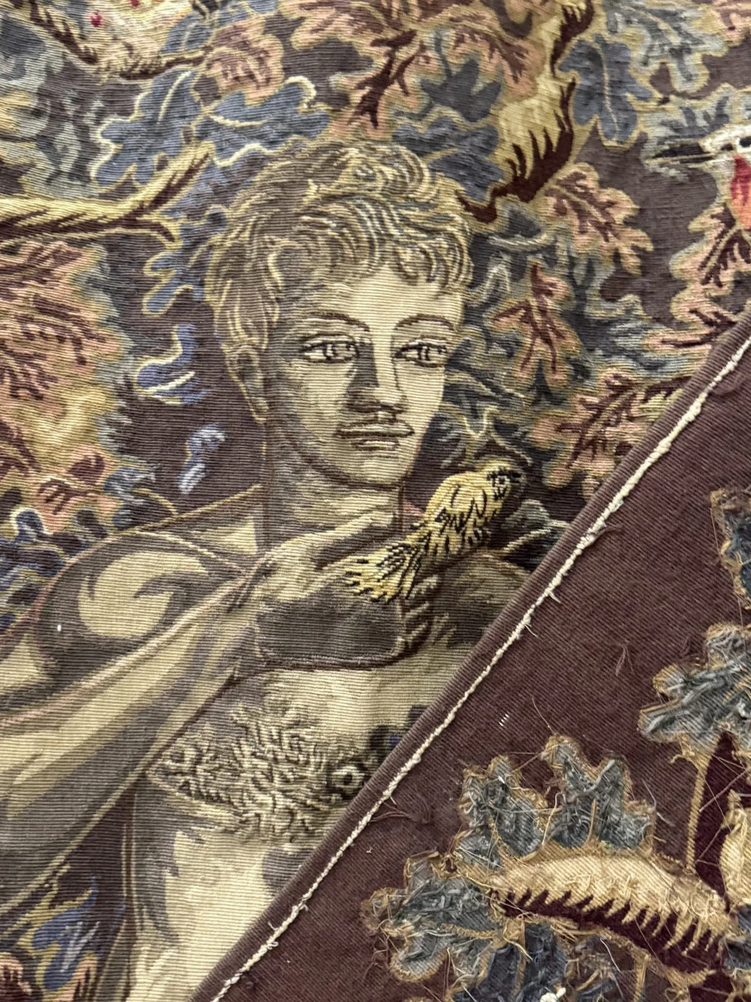 Aubusson tapestry "Orpheus Charming the Birds" Élie Grekoff, Pinto Workshop