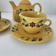 Swedish tea service Christineholm 1970s yellow
