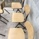 Lot de 6 chaises vintage Galvanitas couleur crème