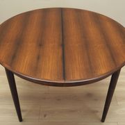 Round rosewood table, Danish design, 1970s, production: Skovby Møbelfabrik
