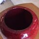 Vase en porcelaine rouge