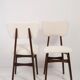 Mid-century modern chair in light cream boucle, 1960s