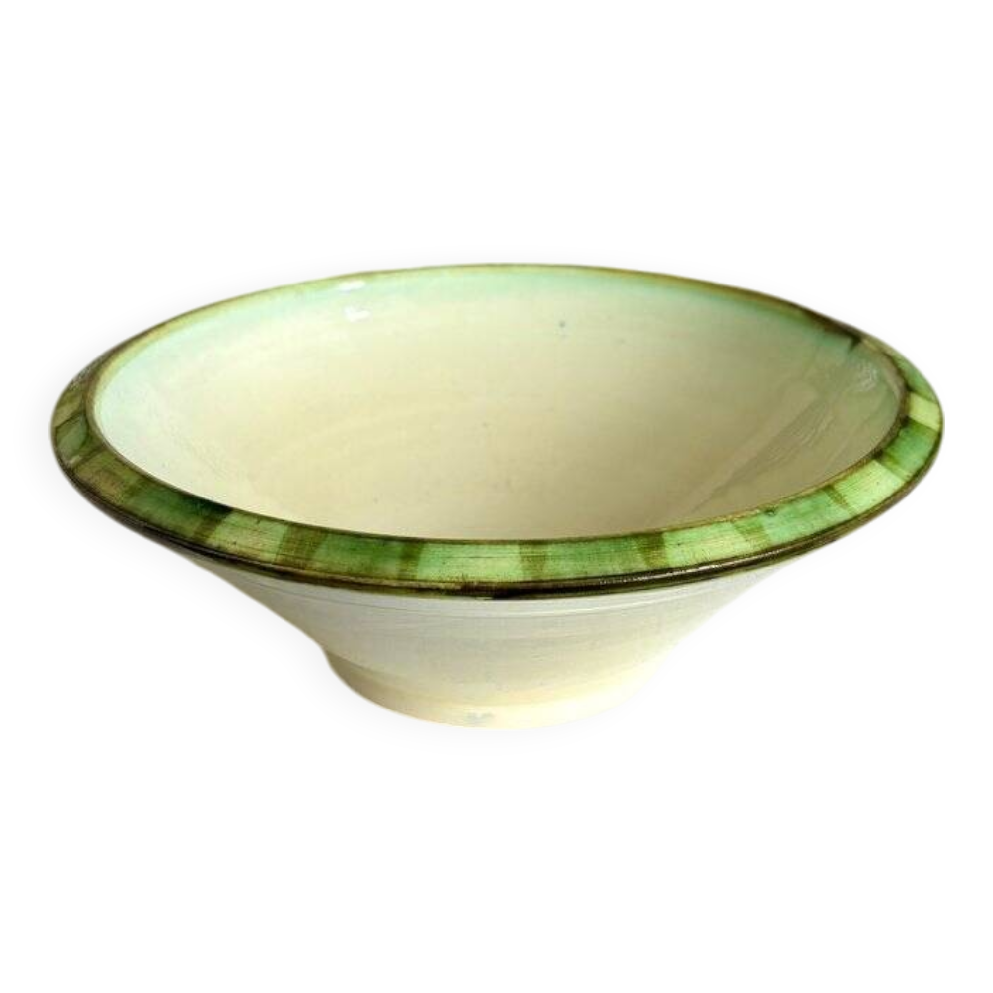 Hand-painted ceramic alcea bowl, size L
