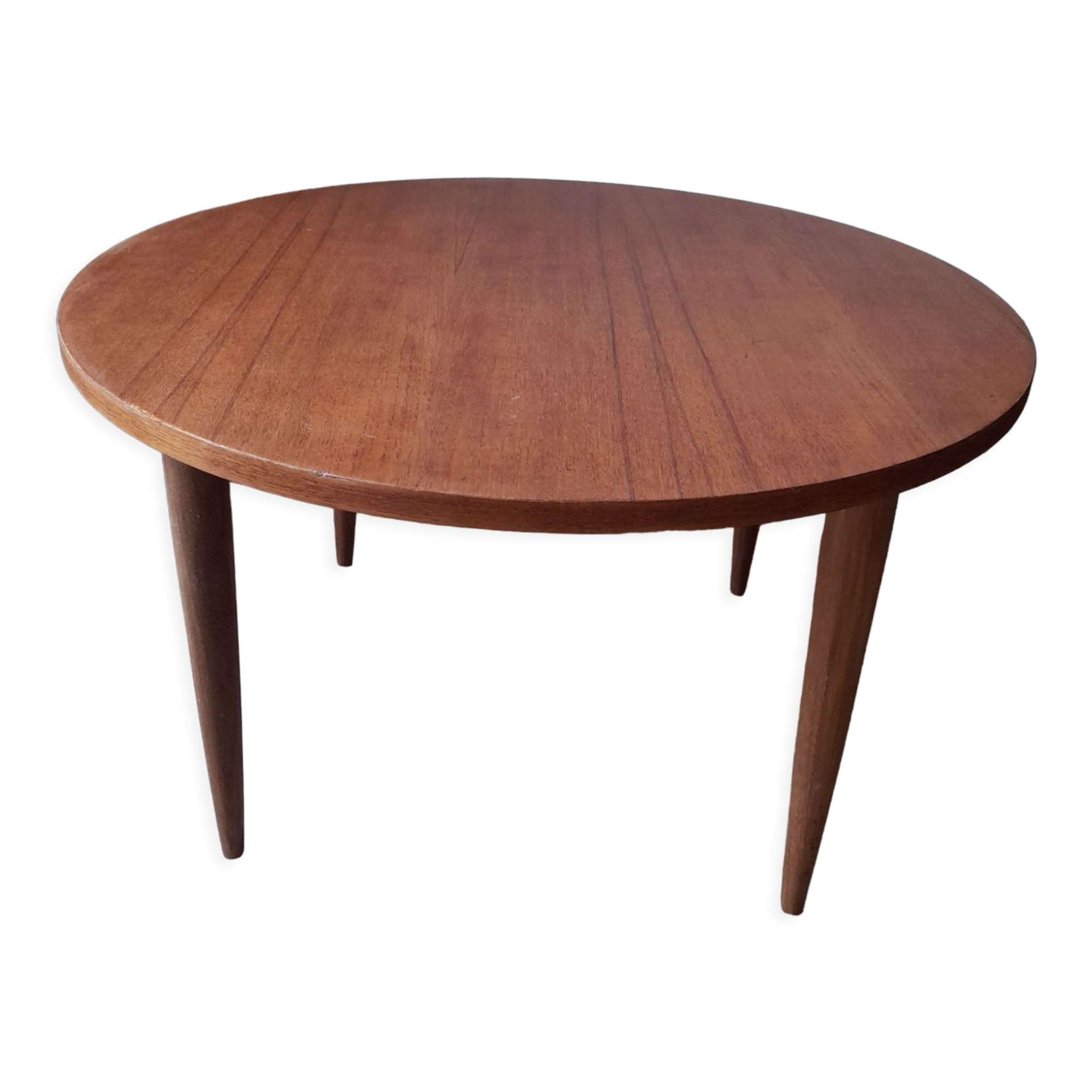 Round Scandinavian coffee table
